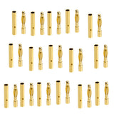 Maxbell 20 Pairs 2mm Gold-plated Banana Plug Motor Electronic Connector