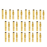 Maxbell 20 Pairs 2mm Gold-plated Banana Plug Motor Electronic Connector
