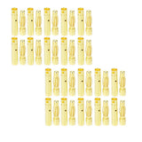 Maxbell 60 Pairs 2mm/3.5mm/4mm Gold-plated Bullet Banana Plug RC Battery Connector