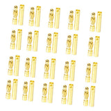 Maxbell 20 Pairs 4mm Gold-plated Banana Plug Motor Electronic Connector