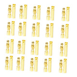 Maxbell 20 Pairs 4mm Gold-plated Banana Plug Motor Electronic Connector
