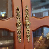Maxbell 2x 165mm Antique Bronze Flower Cupboard Cabinet Drawer Wardrobe Door Pull Handle