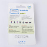 Maxbell Mini Golden 4 Ports USB 2.0 SD/MMC/RS MMC/Mini SD /TF All in one Memory Card Reader