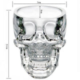 Maxbell 2x 73ml Crystal Skull Head Vodka Drinking Wine Glassware Cup for Home Bar Party