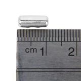 Maxbell 4x100 Pcs Ball Chain Connectors Clasp-Fit 2.4mm - Silver
