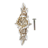 Maxbell 9xSilver Rose Cabinet Drawer Furniture Door knob Handle Pull Hardware 103mm