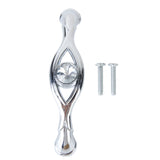 Maxbell 5x Rhinestones Eye Arch Shape Cupboard Cabinet Door Knob Drawer Pull Handle 96mm