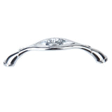 Maxbell 5x Rhinestones Eye Arch Shape Cupboard Cabinet Door Knob Drawer Pull Handle 96mm