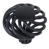 Maxbell 6pcs 34mm Round Bird Cage Wardrobe Cabinet Cupboard Door Drawer Handle Knob DIY