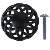 Maxbell 50Pcs Spiral Cage Design Kitchen Cabinet Cupboard Handles Knob Dia.3.4cm