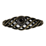 Maxbell 8pcs Twist Cage Spiral Design Kitchen Cabinet Cupboard Handles Knob - Antique brass