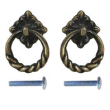Maxbell 3 Pairs Vintage Cabinet Drawer Dresser Cupboard Pull Handle Knob with Screws
