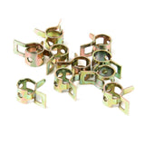 Maxbell 8x10x Spring Clip Fuel Hose Line Water Pipe Air Tube Clamps Fastener 6mm