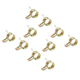 Maxbell 8x10x Spring Clip Fuel Hose Line Water Pipe Air Tube Clamps Fastener 6mm