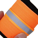 Maxbell 2Pairs Elastic Pet Dog Fluorescent Safety Leg Bands Knee Cap Reflective Strips L