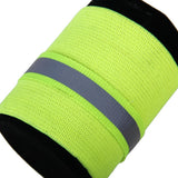 Maxbell 2Pairs Elastic Pet Dog Fluorescent Safety Leg Bands Knee Cap Reflective Strips L