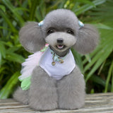 Maxbell Maxbell Cute Pet Dog Tutu Dress Sunflower Lace Skirt Princess Clothes Party Dress Size S