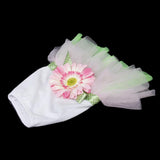 Maxbell Maxbell Cute Pet Dog Tutu Dress Sunflower Lace Skirt Princess Clothes Party Dress Size L