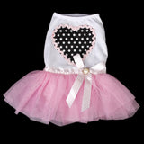 Maxbell Maxbell Cute Puppy Pet Dog Dress Lace Skirt Princess Dress Small Medium Dog Pink S