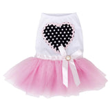Maxbell Maxbell Cute Puppy Pet Dog Dress Lace Skirt Princess Dress Small Medium Dog Pink S