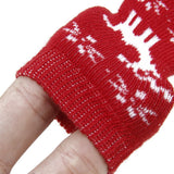 Maxbell Maxbell Christmas Reindeer Pet Dog Puppy Cat Non-Slip Socks with Paw Prints Size S