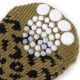 Maxbell Maxbell Leopard Print Pattern Pet Dog Puppy Cat Non-slip Socks with Cute Paw Prints XL