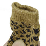Maxbell Maxbell Leopard Print Pattern Pet Dog Puppy Cat Non-slip Socks with Cute Paw Prints XL