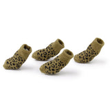 Maxbell Maxbell Leopard Print Pattern Pet Dog Puppy Cat Non-slip Socks with Cute Paw Prints XL