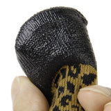 Maxbell Maxbell Leopard Print Waterproof Dog Puppy Cat Pet Shoes Slippers Non-Slip Socks - #0