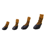 Maxbell Maxbell Leopard Print Waterproof Dog Puppy Cat Pet Shoes Slippers Non-Slip Socks - #2