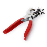 Maxbell Leather Hole Punch Hand Plier with 6 Sized Tubes for Heavy Duty Belt Watch Band Holes