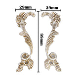 Maxbell 1 Pair Left+Right Antique Silver Cabinet Drawer Closet Bin Handle Pull Knob 88mm