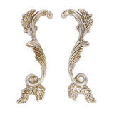 Maxbell 1 Pair Left+Right Antique Silver Cabinet Drawer Closet Bin Handle Pull Knob 88mm