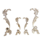 Maxbell 1 Pair Left+Right Antique Silver Cabinet Drawer Closet Bin Handle Pull Knob 88mm