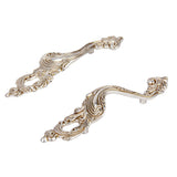 Maxbell 1 Pair Left + Right Antique Silver Phoenix Design Handle Drawer Pull Knobs