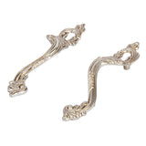 Maxbell 1 Pair Left + Right Antique Silver Phoenix Design Handle Drawer Pull Knobs