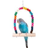 Maxbell Maxbell Colorful Swing Bird Toy Parrot Cage Toys Cages Parakeet Cockatiel Finch Lovebird Budgie