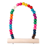 Maxbell Chew Toy Teeth Clean+2 Colorful Swings for Bird Parrot Parakeet Cockatiel Budgie