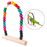 Maxbell Chew Toy Teeth Clean+2 Colorful Swings for Bird Parrot Parakeet Cockatiel Budgie