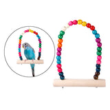 Maxbell Chew Toy Teeth Clean+2 Colorful Swings for Bird Parrot Parakeet Cockatiel Budgie