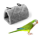 Maxbell Maxbell Gray Parrot Bird Hammock Hanging Cave Cage Plush Snuggle Happy Hut Tent Bed Bunk Parrot Toy M