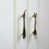 Maxbell 12xAntique Bronze Creative Spoon Design Kitchen Cabinet Closet Drawer Pull Handle 76mm
