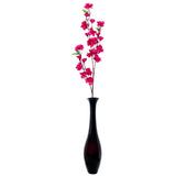 Maxbell 20pcs Artificial 26" 66cm Spring Peach Blossom Cherry Plum Silk Flowers Rose+WHT