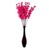 Maxbell 20pcs Artificial 26" 66cm Spring Peach Blossom Cherry Plum Silk Flowers Rose+WHT