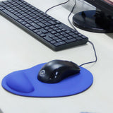 Maxbell 6xBlue Wrist Rest Mouse Mat Pad
