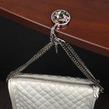 Maxbell 2xHandbag Hook Hanger Bag Holder Butterfly Pattern with Key Ring