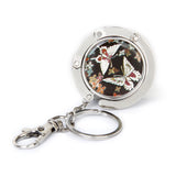 Maxbell 2xHandbag Hook Hanger Bag Holder Butterfly Pattern with Key Ring