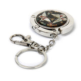Maxbell 2xHandbag Hook Hanger Bag Holder Butterfly Pattern with Key Ring