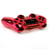 Maxbell Full Housing Shell Case Button for PS4 Controller - Red + 2x Thumbsticks