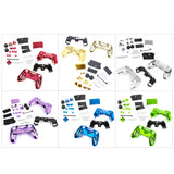 Maxbell Full Housing Shell Case Button for PS4 Controller - Red + 2x Thumbsticks